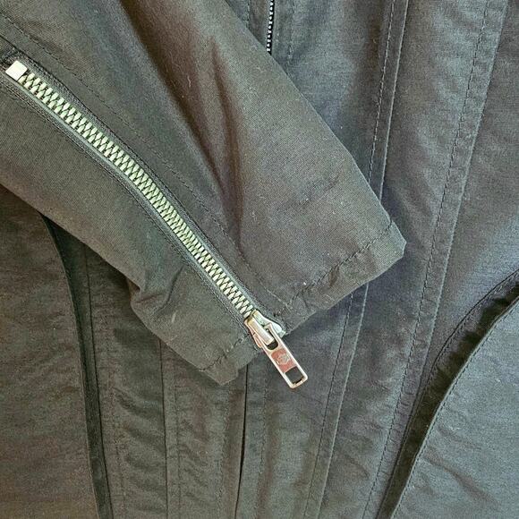 Harley Davidson Black Moto Biker Windbreaker Jacket with HD Logo & Wings - Picture 7 of 11